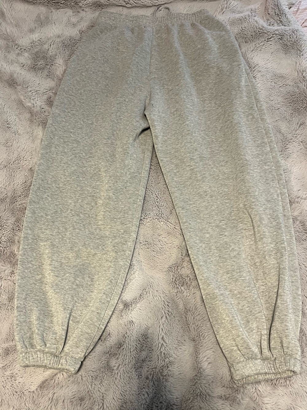 Woman Gray Elastic-Waist Sweatpants - Picture 2 of 2